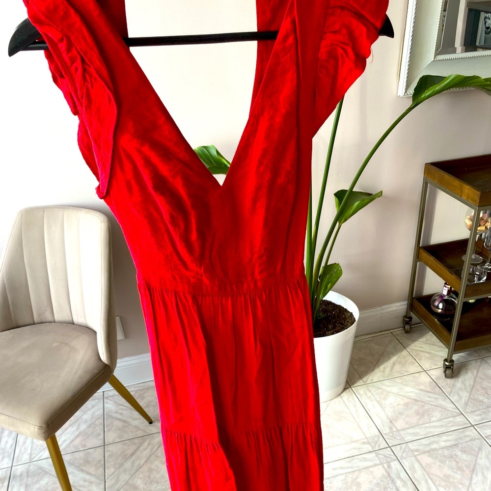 Red Long Dress Small